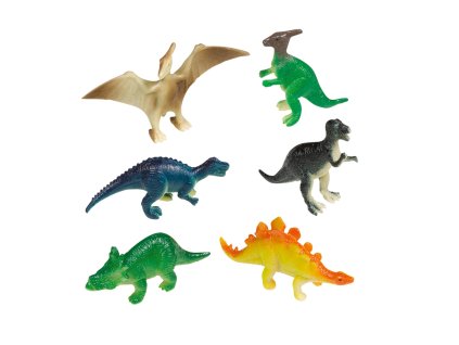 Figúrky Šťastný dinosaurus 8 ks