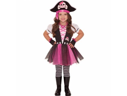 Detský kostým - Ružová pirátka