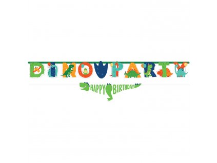 Jumbo banner Dinoparty 230 cm