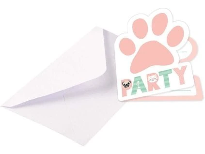 Pozvánky na oslavu - Hello Pets 8 ks