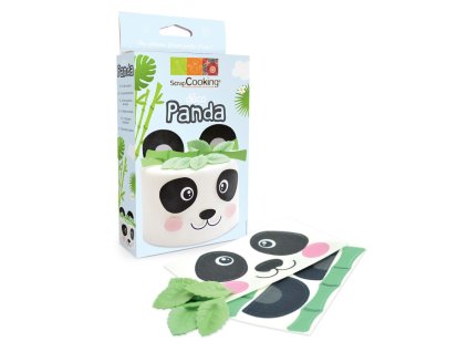 Dekoračný set ozdôb na tortu - Panda 15 ks