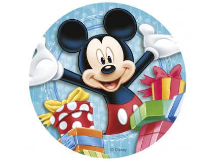 Jedlý papier - Mickey a darčeky 20 cm