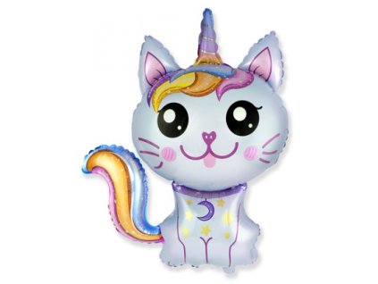 Fóliový balón Mačka - Jednorožec