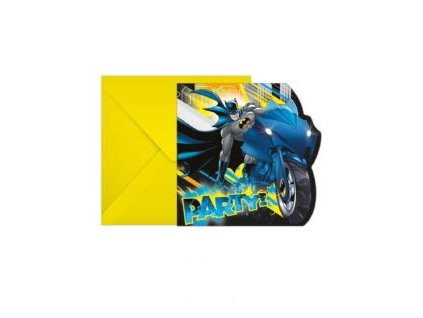 Pozvánky Batman 6 ks