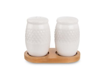 Porcelánové koreničky s podnosom - Bambus 2 ks