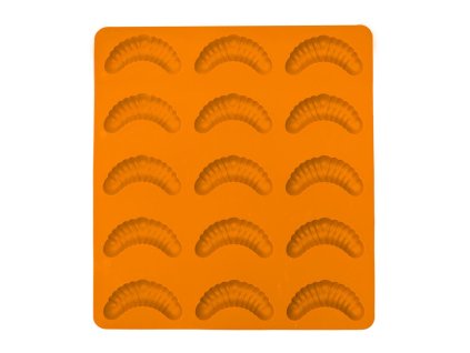 Silikónová forma oranžová - rožky