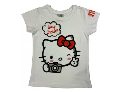 Dievčenské tričko - Hello Kitty biele