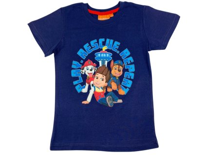 Chlapčenské tričko - Paw Patrol tmavomodré