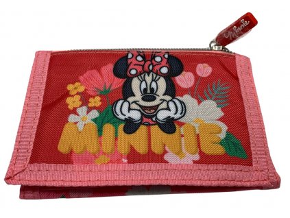 Textilná detská peňaženka - Minnie Mouse ružová