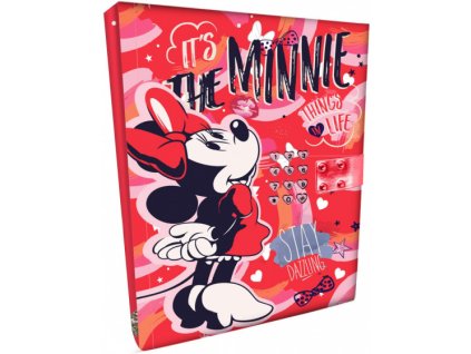 disney dagboek minnie mouse meisjes 155 x 21 cm papier rood 532230 1611331139