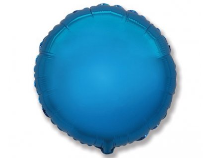 Fóliový balón kruh - modrý 45 cm