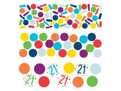 Farebné narodeninové konfety - 21