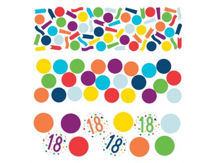 Farebné narodeninové konfety - 18