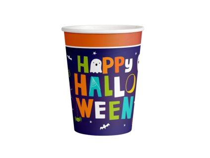 Papierové poháre - Halloween Friends 250 ml 8 ks