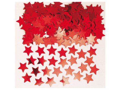 Konfety - červené hviezdičky