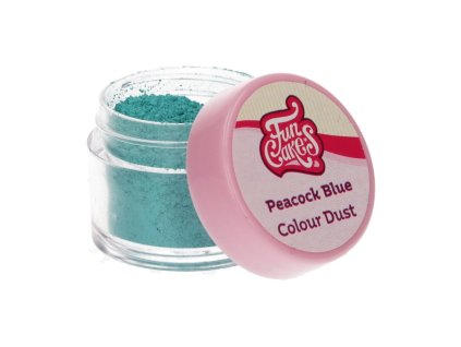 Jedlá prachová farba Dust Peacock Blue - modrá
