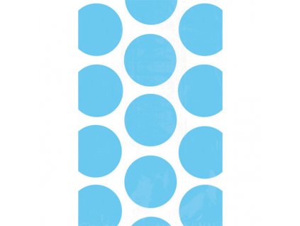 Papierové vrecúška bodkované - modré 10 ks