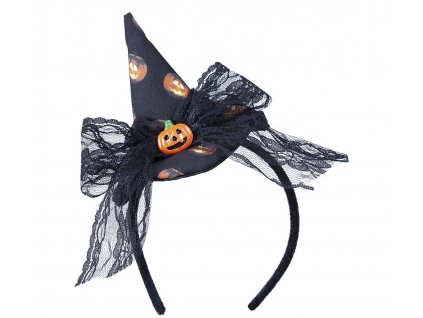 Dámska čelenka - Halloween klobúčik