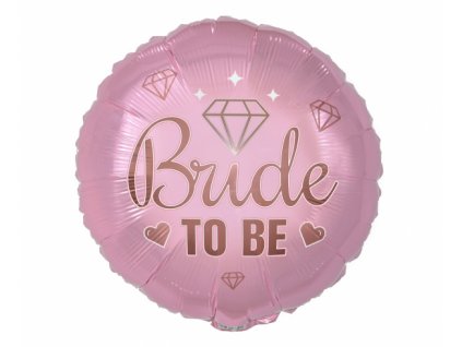 Fóliový balón ružový - Bride to be