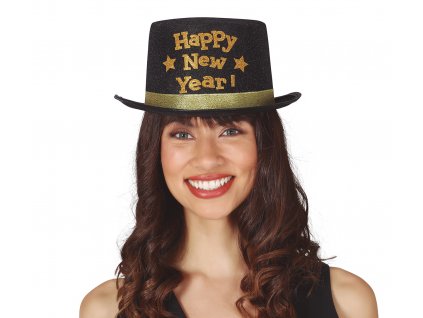 Čierny klobúk - Happy New Year