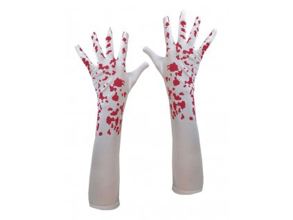Krvavé rukavice - biele