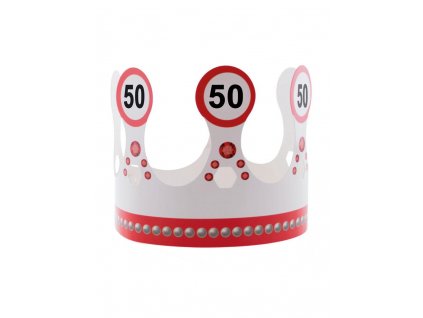Kráľovská koruna - dopravná značka 50. narodeniny