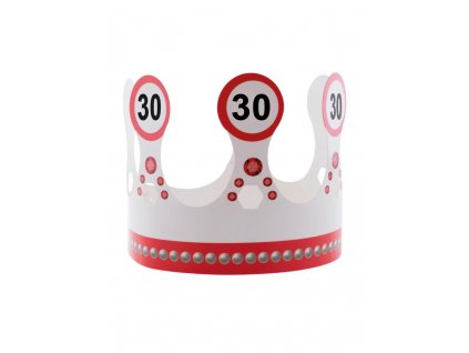 Kráľovská koruna - dopravná značka 30. narodeniny