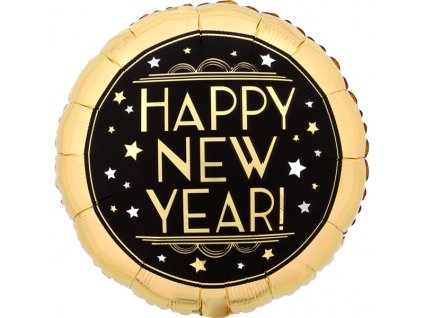 Fóliový balón - Happy New Year kruh