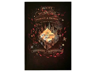 Zošit Harry Potter - Záškodnícka Mapa
