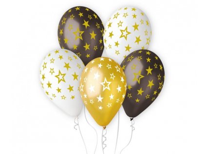 Balónová kytica - Hviezdy zlaté