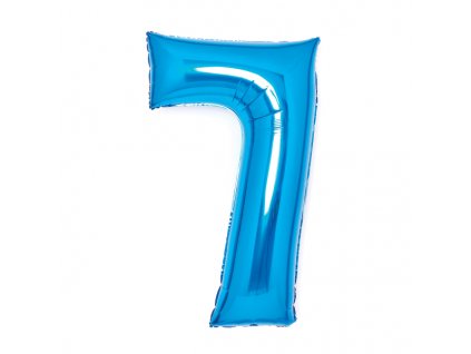 Fóliový balón číslo - modrý 7, 66 cm