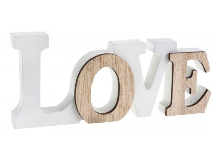 Drevená dekorácia - Love