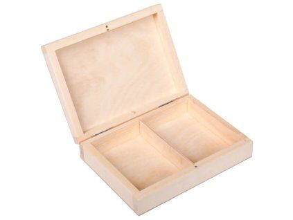 Drevená krabička s magnetom - prírodná