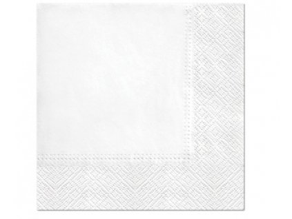 Papierové servítky - Biele 33 x 33 cm