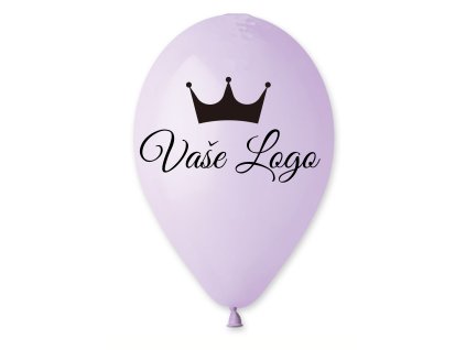 Balónik s logom - Levanduľový 26 cm