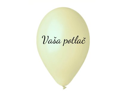 Balónik s textom - Krémový 26 cm