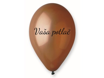 Balónik s textom - Hnedý 26 cm