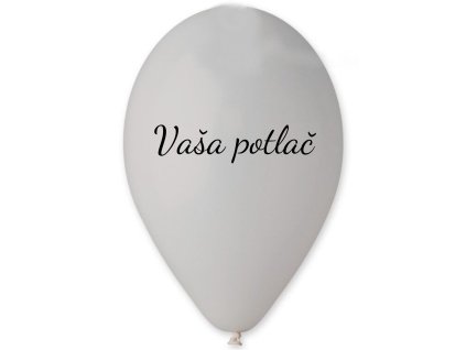 Balónik s textom - Sivý 26 cm