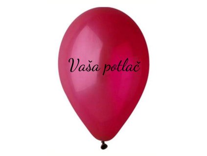 Balónik s textom - Burgundy 26 cm