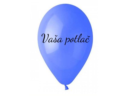 Balónik s textom - Modrofialový 26 cm