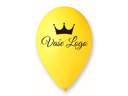 Balónik s logom - Žltý 26 cm