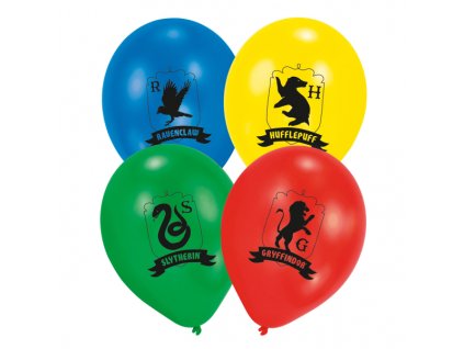 Sada latexových balónov - Harry Potter fakulty 6 ks
