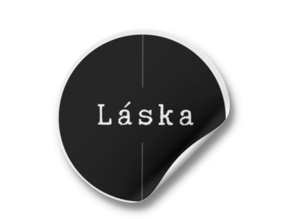 Nálepka - Minimalism Láska