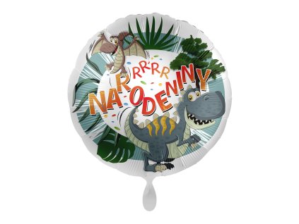 Fóliový balón - Narodeniny Dinosaury