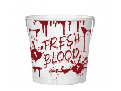Krvavá nádoba - kovová, biela