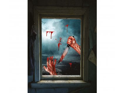 Dekorácia na okno - Krvavé ruky