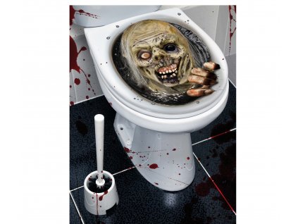Dekorácia na toaletnú dosku - Zombie