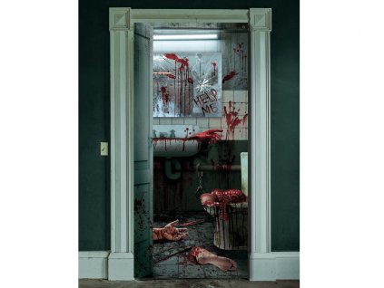 Dekorácia na dvere - Krvavá toaleta