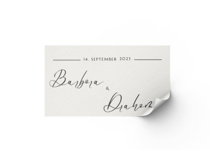 Nálepka na výslužku - Simple