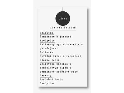 Menu - Minimalism Láska